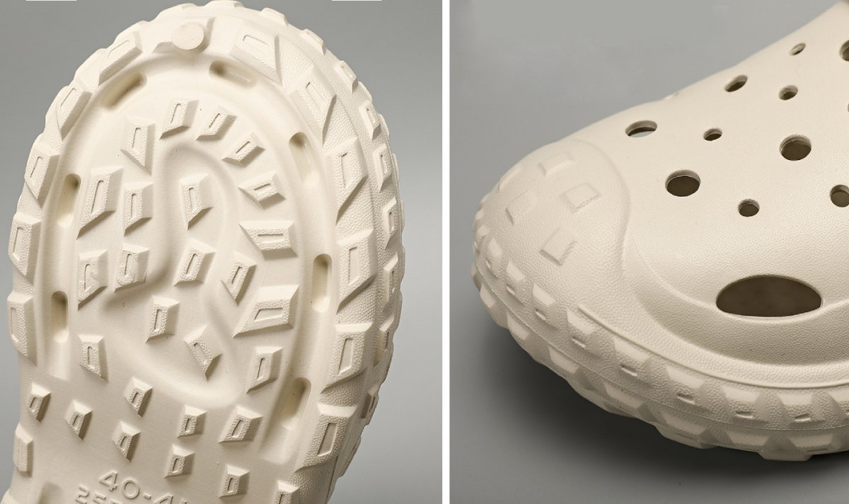 Deodorant and Anti Slip Crocs detail
