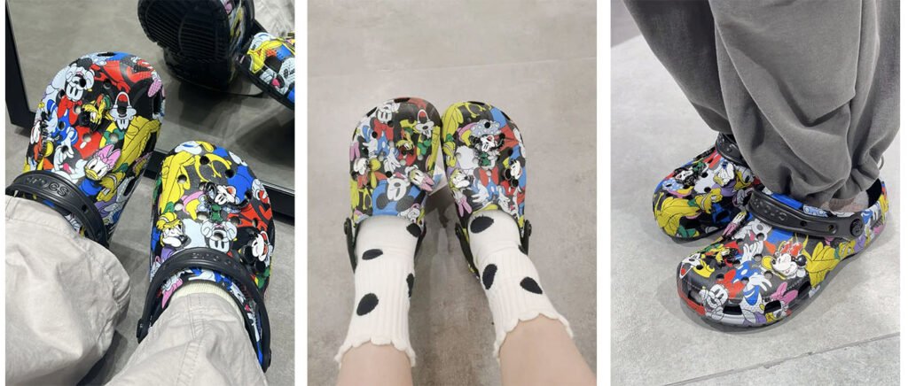 Mickey & Friends Collaboration Crocs Shoes Model Pictures
