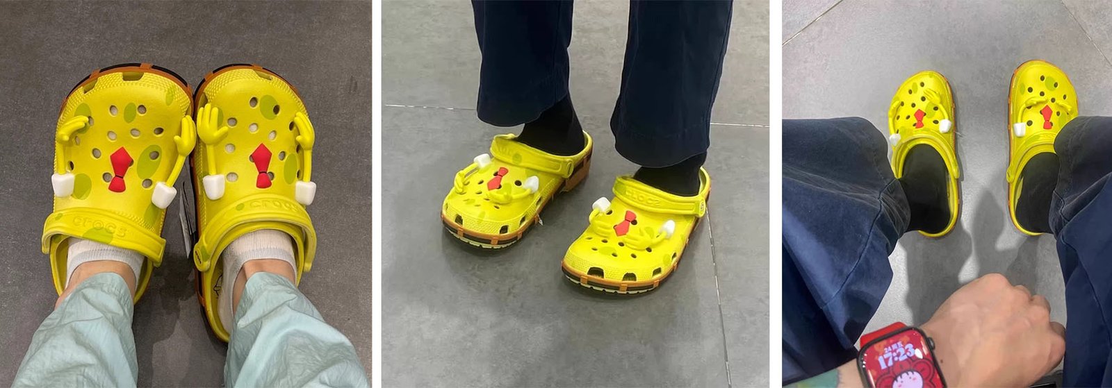 Spongebob Squarepants Collaboration Crocs Model Photos