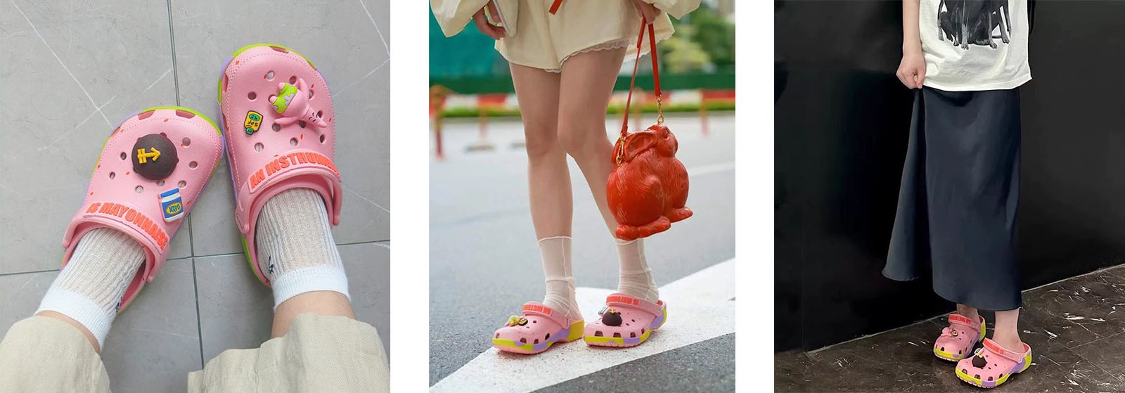 Spongebob Squarepants Collaboration (Patrick Star) clogs product model images