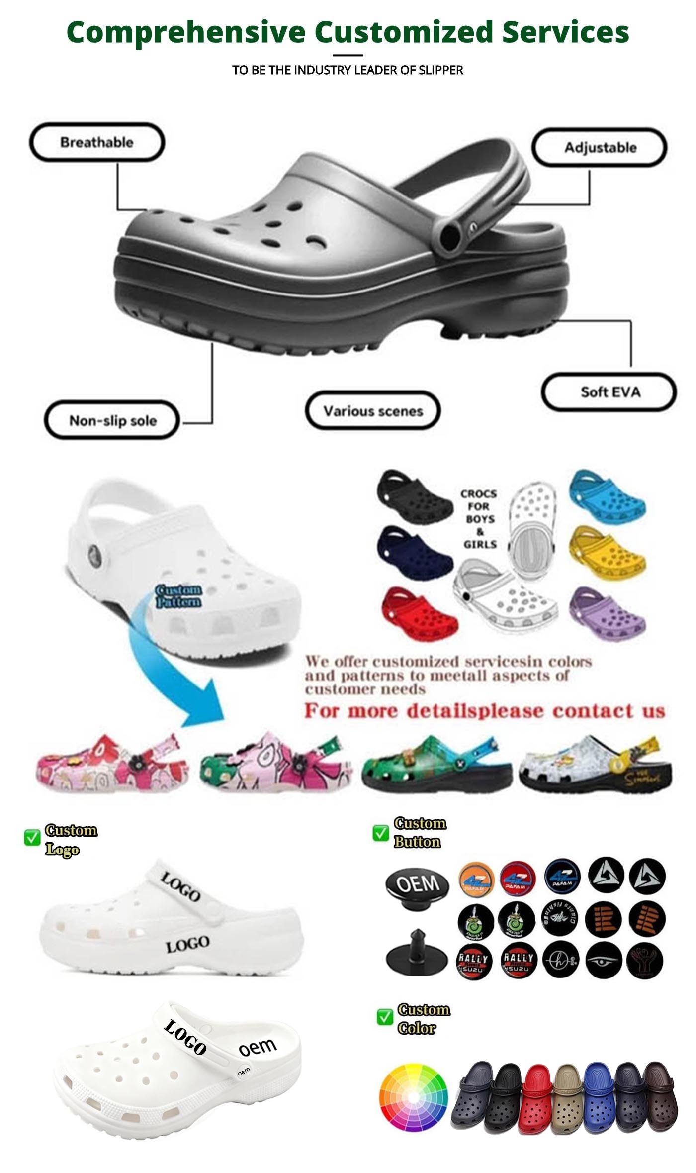 Deran Crocs Suppliers Customization Services