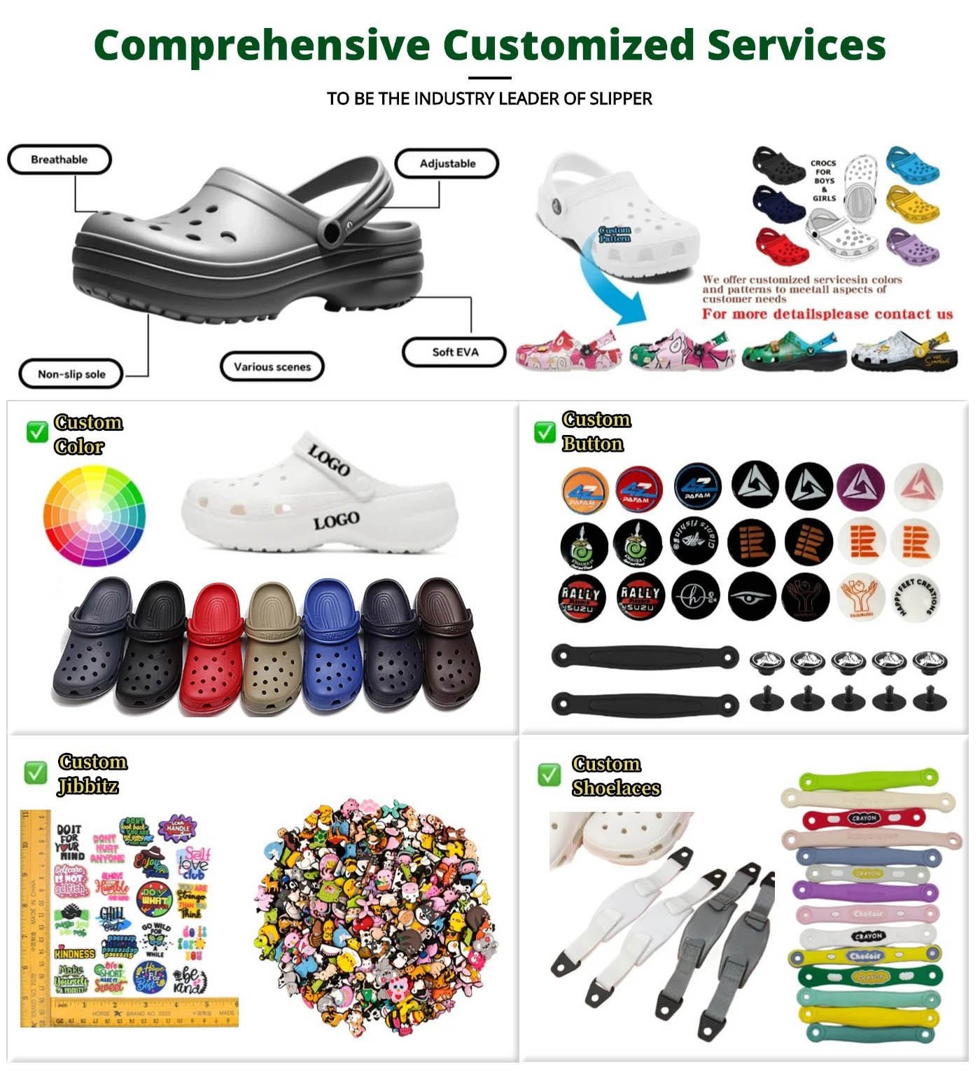 Deran clogs manufacturers customization services