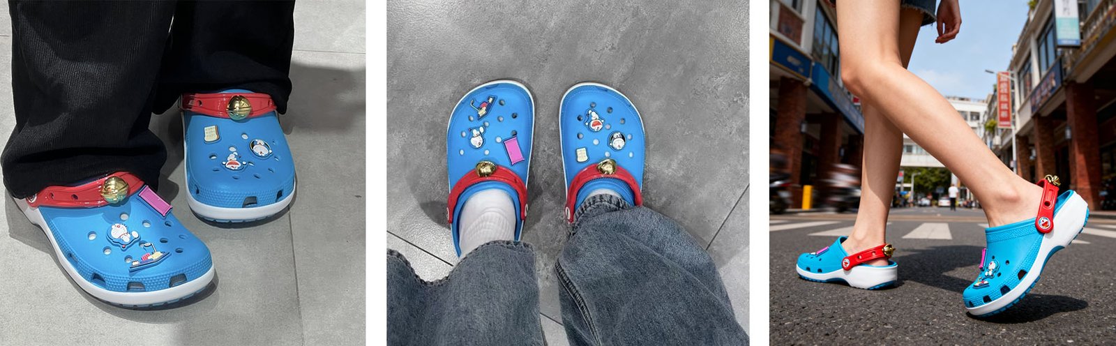 Doraemon Classic Clogs Model Photos