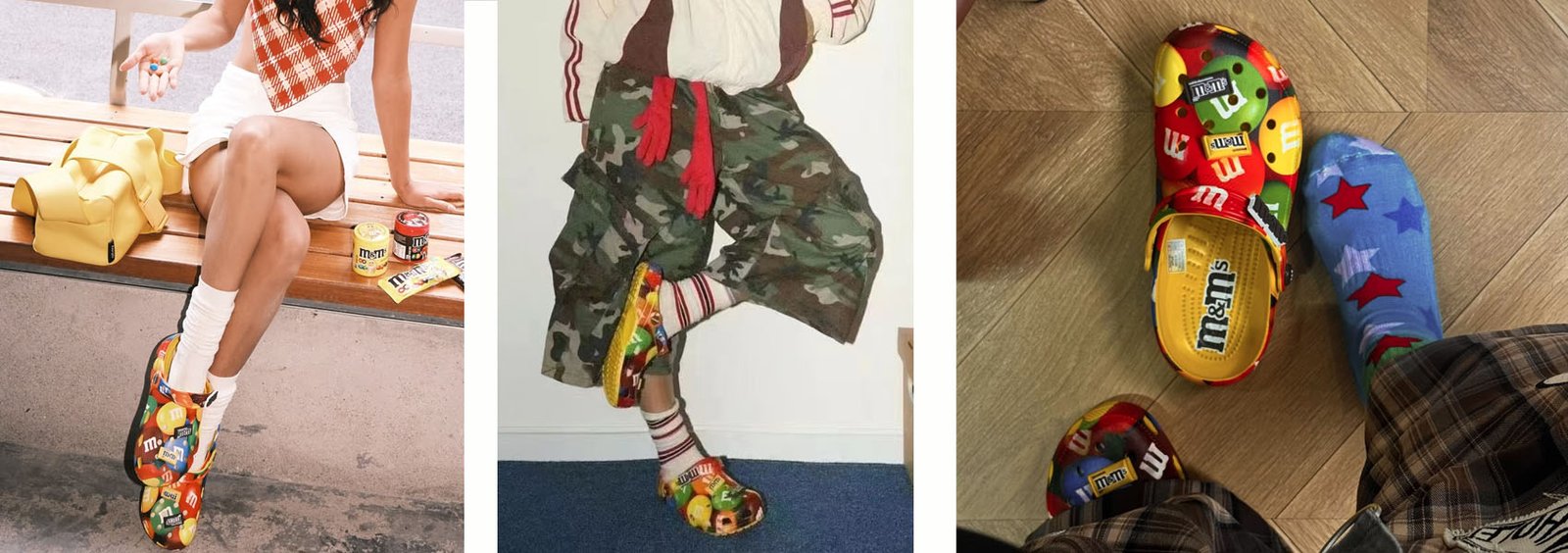 M&M's X Crocs High Gloss Yellow Crocs Suppliers Product Model Images