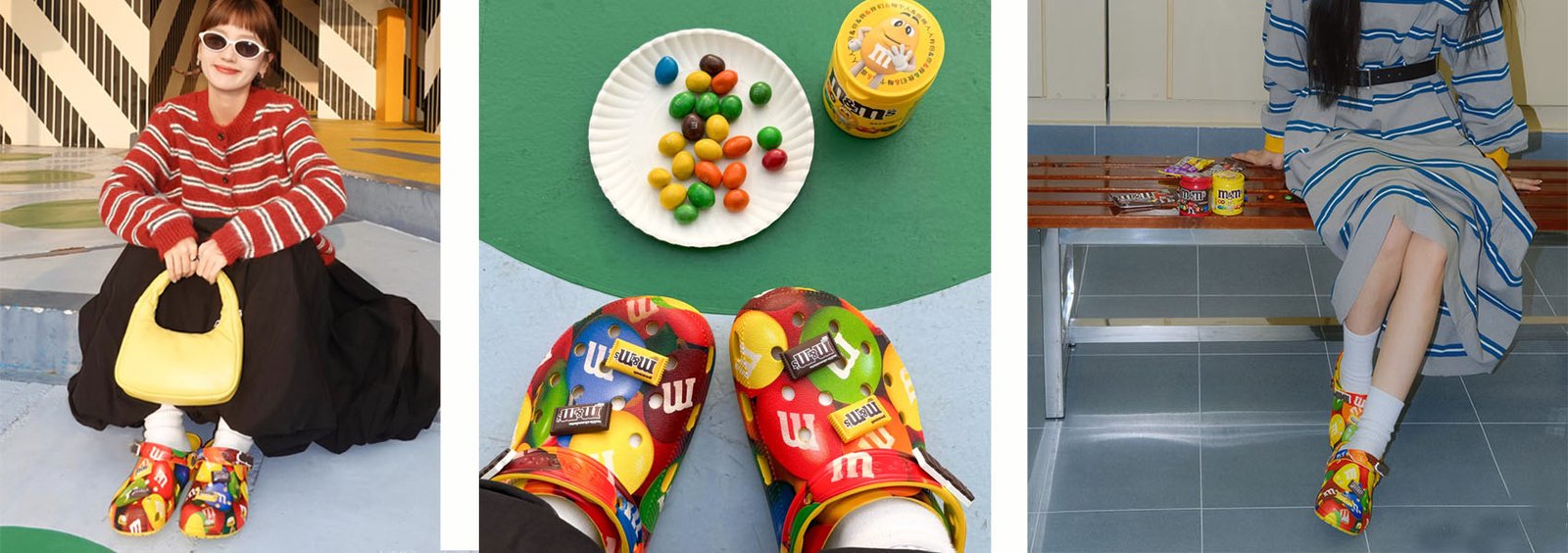 M&M's X Crocs High Gloss Yellow Crocs Suppliers Product Model Images