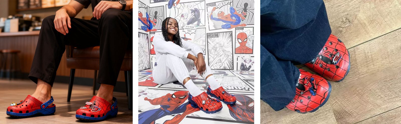 croc supplier Spider Man Web Classic croc model images