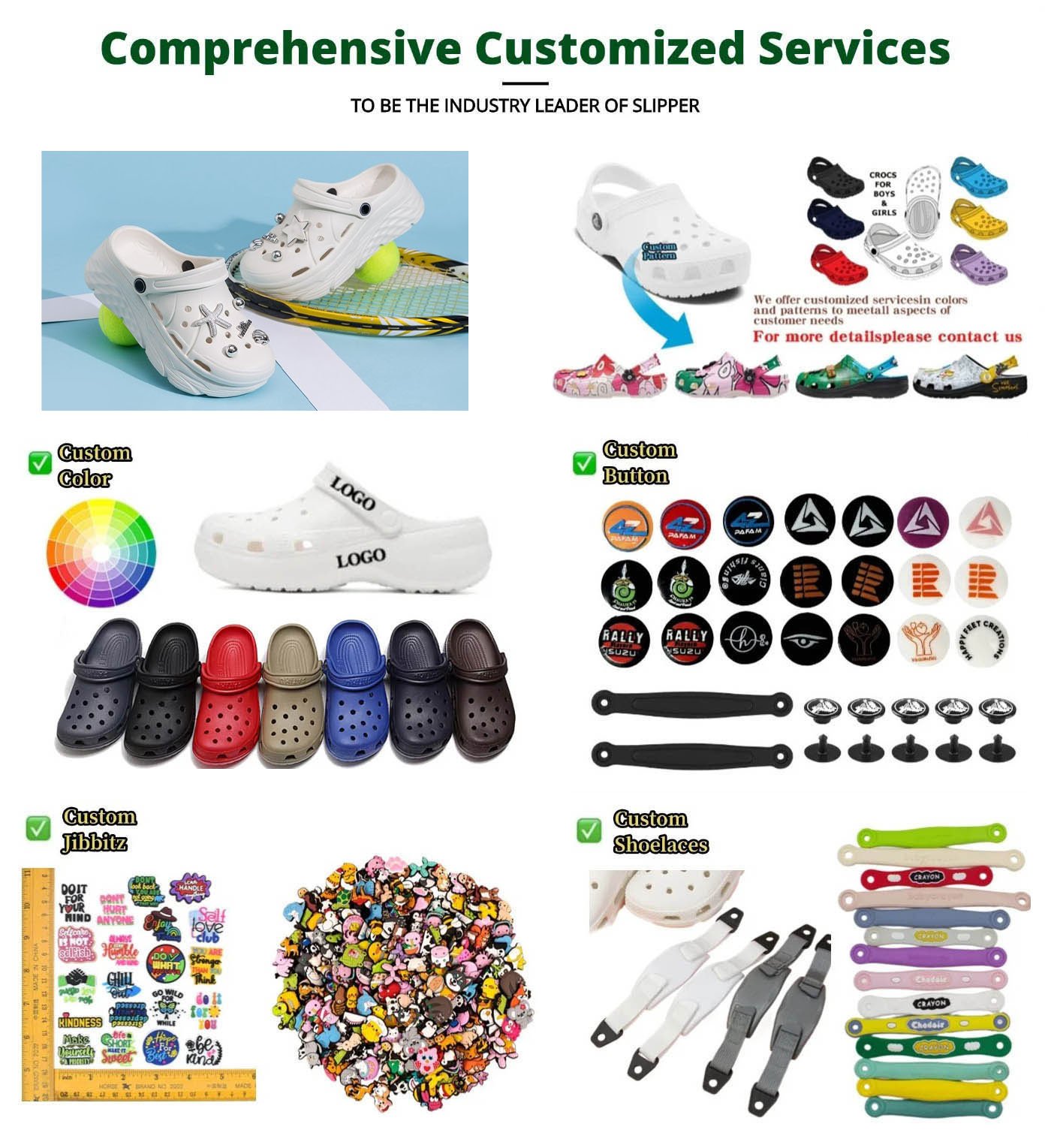 Custom Two Way Platform Croc Shoe Company Customization Services