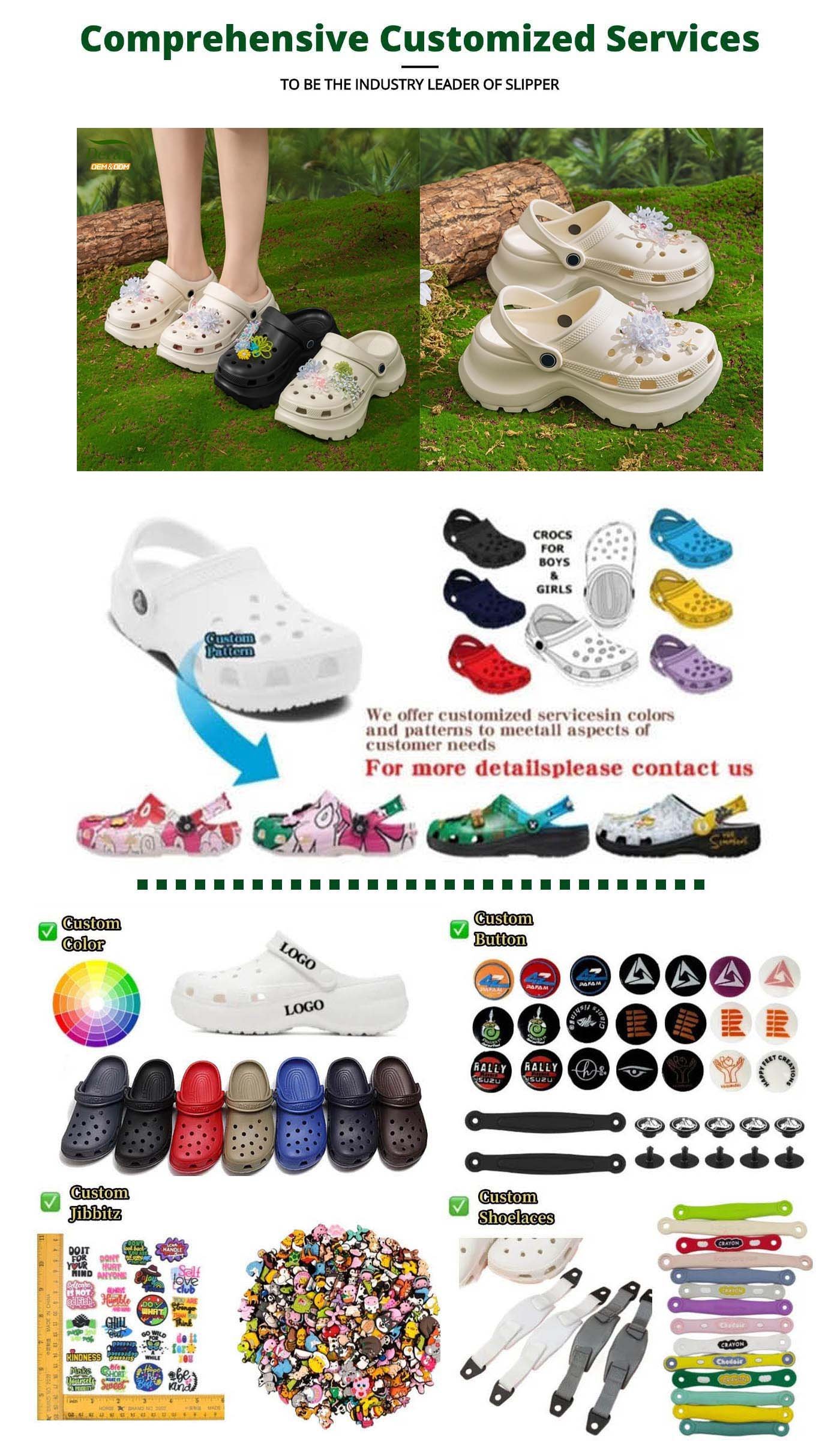 Custom Two Way Beach Clogs Factory Customization Services