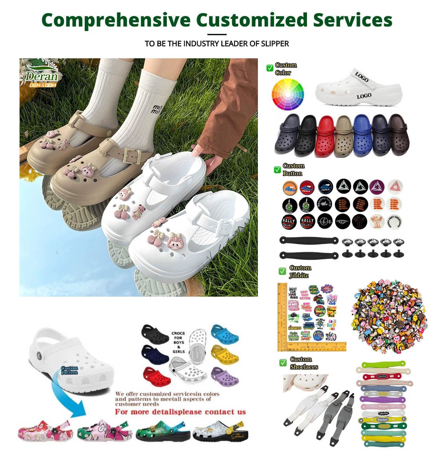 Custom Parent-Child Cute Cartoon Clogs Supplier Customization Service